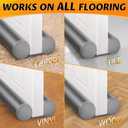 MAXTID Large Door Draft Blocker 36" Grey Bottom Door Draft Stoppers for Bottom Weather Stripping Shower Door Seal Strip Under Gap Filler Doors Sweep Interior Doors (Gray)