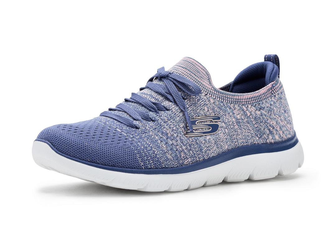 Skechers Women's Summits-Sweet Glow Navy Multi 7.5 Medium