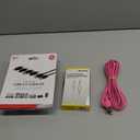 Set of 3, GE USB, Acoustic Audio Cable, Pink Cable