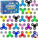 SCIONE Fidget Spinners, 25 Pack Birthday Party Gifts for Adults Kids, Treasure Box Toys for Classroom Prizes, Party Favors for Kids, Stress Anxiety ADHD Relief Fidgets Toy, Finger Hand Spinner, one size