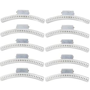 Long Hair Wave Setting Clips  Set of 10 Aluminum 4.75" Butterfly Clamps for Finger, Marcel and Long Hair Waves