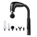 Handheld Cordless & Rechargeable Back Massager - Quiet - Full Body Massage Device for Women, Aches Relief, Sports Recovery and Deep Relaxation-Black