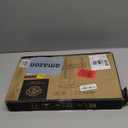 PERLESMITH Universal Swivel TV Stand-Table Top TV Stand for 32-65 inch TV-Height Adjustable TV Base with Heavy-Duty Tempered Glass Base, VESA 400x400mm up to 88lbs, PSTVS17