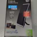 GE TV Antenna for Smart TV Indoor, HD Antenna, Supports 4K 1080p Signal Reception with Signal Amplifier, Free Local Channels, 48732