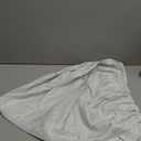 COTAIL Round Tablecloth with Elastic Edge, Waterproof Table Cloth for Round Table, Dinner, Outdoor, Picnic, 48inch, White Marble