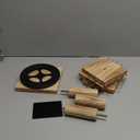 ERTIUANIO Bracelet Holder Display, 3 Tier Wooden Rotating Display Stand for vendors, 60 Hooks for Bracelet, KeyChain, Necklace, Jewelry