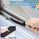Crevice Cleaning Brush Set (12 Pack) Hard Bristle Gap Cleaning Tool for Window Tracks, Grout & Bathroom Corners Thin Deep Cleaning Brush for Kitchen Sink, Sliding Door Tracks & Tight Spaces