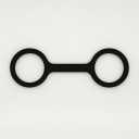 Esposas - The Slip On Handcuffs - Slip On Safe Rubber Silicone Handcuffs - One Size Fits Most - Pranks - Games - Waterproof - Won't Pinch (Black)