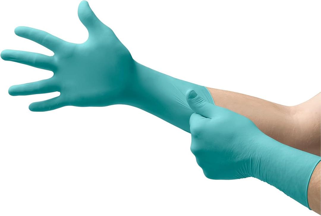 Microflex N89 Disposable Nitrile Gloves w/Rough Finish & Powder Free for General Use, Sample Taking
