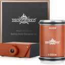 The Innovative Knife Sharpener - Patented Multi-Angle Premium Rolling Knife Sharpener with Extra Replacement Head for Chef's, Fruit, and All Steel Knives (Brown)