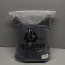 Chic Happen Plush Robe - Luxury Coral Fleece Bathrobe with Pockets - Women's Adult Size XL Black