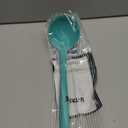 13 inch Silicone Soup Ladle: U-Taste 600F Heat Resistant 4 oz Large Non-stick Seamless Rubber Kitchen Deep Serving Spoon with Non-slip Solid Long Handle for Cooking Sauce/Stews/Gravies (Aqua Sky)