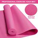 3 mm Thick Yoga Mat Bulk, Non Slip Exercise Workout Fitness Pad for Women Men, Gym Home Yoga Pilates, Easy to Clean, Sturdy PVC  68 x 24