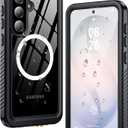 ANTSHARE IP68 Waterproof Case for Samsung Galaxy S26 Plus [2026] - MagSafe Compatible, Built-in Screen/Lens Protector - Shockproof Full Body Protection for Swimming/Outdoor, Black/Clear