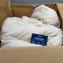 Bedsure Queen Comforter Set, Cream Soft Prewashed Bedding for All Seasons, 3 Pieces GentleSoft Bed Set, 1 Lightweight Comforter (90"x90") and 2 Pillowcases (20"x26")