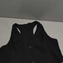 V VOCNI Vest for Women V Neck Sleeveless Racerback Fashion Dressy Crop Top Fitted Suite Vest Waistcoat, Size L, Black