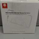 Loncaster Car Phone Holder, Car Phone Mount Silicone Car Pad Mat for Various Dashboards, Slip Free Desk Phone Stand Compatible with iPhone, Samsung, Android Smartphones, GPS Devices and More, Black