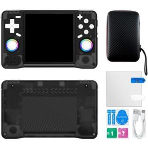 XF40H Handheld Game Console Open Source Linux System 4.0inch IPS Screen 30+Emulators Pocket Video Player Game 4000mAh (64G Translucent Black)