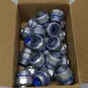 SELECT 25 Pack Lighting Zinc Liquid Tight Straight Connector, 1 Inch Electrical Connectors, Conduit Fittings, Safe and Rust Resistant