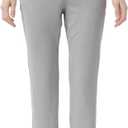 Women's Moisture Wicking Jogger Pants for Fitness, Drawstring Waist, Side Pockets, Soft Breathable for Running, Casual Sports (Gray, S)