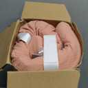 Blissful Diary Muslin Baby Changing Pad with Waterproof Lining Foam, Diaper Changing Table Pad with Cover for Dressers (Dusty Pink, Rectangular)