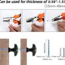 2 x 4 Pack St. Patricks Day Leprechaun with Gold Digger Pot Cabinet Knobs Round Drawer Pulls Black Dresser Knob Cupboard Door Handles Hardware for Kitchen Bathroom Cabinets