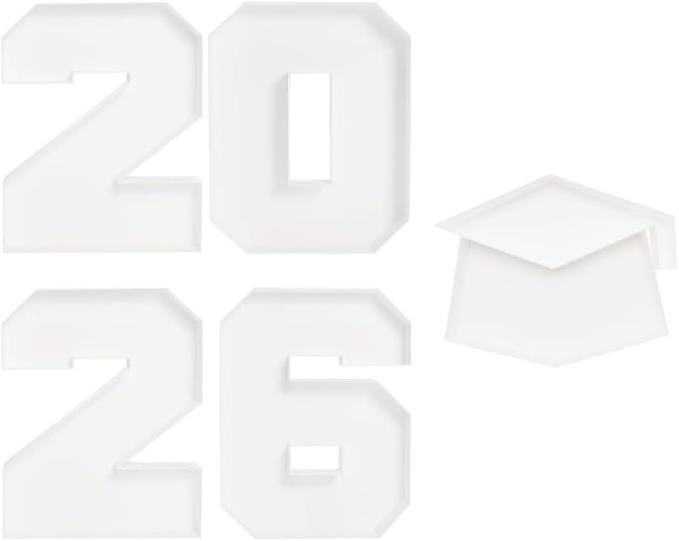 2026 New Year Plastic Number Box with Charcuterie Board, 10 Inch Fillable Storage Box, Party Decoration (2026 Number)