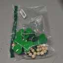 7.5 FT Beaded St Patricks Day Garland, Felt Shamrock Banner and Wooden Beads | Rustic Farmhouse Clover St Patricks Day Decorations for Home Bar Party, Shelf Display, Fireplace, Wall Decor