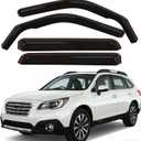 Durable in Channel Rain Guards Fit for Subaru Outback 2020 2021 2022 2023 2024 2025 Extra Accessories,Smoke Tinted Side Window Wind Deflectors,Vent Window Visors,Acrylic(4pcs Set)