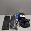 Klvied Portable Folding Sheet Music Stand with Violin Hanger, Black