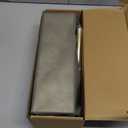 BVL Toilet Brush and Hoder Set Brushed Gold Freestanding for Bathroom