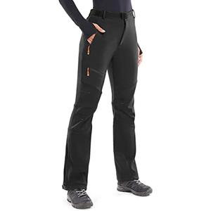 Heathyoga Snow Ski Pants Women Waterproof Softshell Insulated Fleece Lined Snowboard Pants Hiking Pants for Winter Outdoor 36W/30L