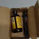 Seven Minerals 4oz Organic Castor Oil for Eyelashes, Eyebrows, Face & Hair Growth - Glass Bottle, Cold Pressed & Hexane Free - 100% Pure - Hydrates & Boosts Natural Hair, Ordinary Lash & Brow Growth