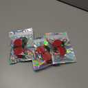 3 x Fruit Coin Purse Keychain Mini Coin Keybag, Stocking Stuffers for Women Purse Charms for handbags, Mini Cute Fruit Charm Leather Zipper for Wallet, Bag and Handbag Decor for Women (Cherry)