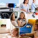 Magnetic Phone Holder for MagSafe, 360 Adjustable Car Phone Mount with 96+LBS Strongest Suction & 2800gf Strongest Magnetic for Dashboard/Gym/Mirror, Compatible with iPhone & Android