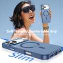 BENTOBEN Magnetic for iPhone 17 Pro Max Case 2025, [Compatible with MagSafe] Translucent Matte Slim Shockproof Anti-Slip Anti-Yellow Women Men Protective Phone Case for iPhone 17 Pro Max 6.9",Blue