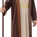 Spooktacular Creations Halloween Adult Bible Costume, Biblical Robe, Halloween Costumes for Men 2025 (Brown, M)