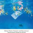 80 Counts 4 Gallon Small Drawstring Trash Bags, Small Garbage Bags Code a fit 10-15 Liter, 3.5-4 Gal Mini Trash Bag, White Trash Bin Liners for Home Office Kitchen Bathroom Bedroom