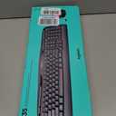Logitech MK335 Quiet Wireless Keyboard and Mouse Combo - Black/Silver Keyboard and Mouse Combo Wireless, Ambidextrous