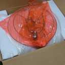 Glass Table Lamp for Bedroom & Bedside with 3-Way Lighting Modes & USB C+A - Coastal Modern Style Nightstand Lamp for Living Room & Bedroom Decoration (23.5" H)