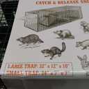 HOMESTEAD 2-Pack Live Animal Trap - Specialized for Raccoons, Opossums, Groundhogs, Skunks, Feral Cats, Squirrels - Heavy Duty Steel Traps, 1-Door, Green, Humane Catch & Release Animal Trap,89-302