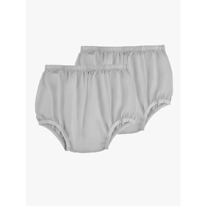 AQX Adult Leakproof Underwear for Incontinence, Washable Low Noise Reusable Adult Diaper Cover, Grey Plastic Pants Cover Unisex 2Pcs 2XL