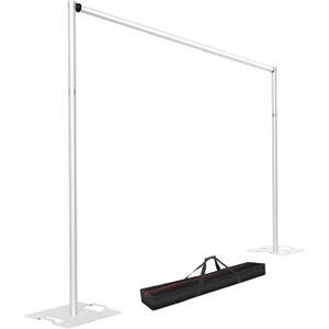 EMART 8.5 * 10ft Pipe and Drape Backdrop Stand KIt, Adjustable Heavy Duty Photo Background Stand Back Drop for Birthday Party Wedding Christmas Decorations