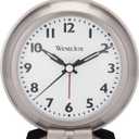 Westclox Big Ben Classic Alarm Clock  Silver Finish, 4.75W x 5.5H Analog Display, Battery-Powered, Glass Lens, Easy-Read Numbers, Traditional Beep Style Alarm, Vintage Look