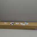 UNISHADES Cordless Bamboo Roman Shades for Windows, Blinds Size (45.5" W 64" H) Colour (Highfield Teak)