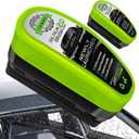 Einesin Upgrade Automotive 120ml Oil Film Cleaning Brush, Reusable Oil Film Cleaning Brush, Glass Coating for Windshield, Prevents Rain and Fog Cleaning Glass Brush, Green (Green2PCS)