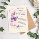 2 x Wife Birthday Card Gift, Wife Birthday Card from HusbandA (HZ-324)