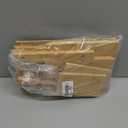 YBM HOME Bamboo Flatware Utensil Caddy with Napkin Holder and Handle, Wood Picnic Basket for Kitchen and Camping Trip, 336 (Medium)