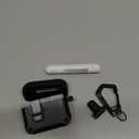 R-fun for AirPods 3 Case Cover with Lock & Cleaning Kit, Keychain, Magnetic Lid, Compatible with AirPods 3rd Generation 2021 Protective Case, Support Wireless Charging, Black