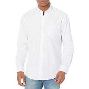 Men's Button-Down Long Sleeve Casual Pocket Oxford Shirt, XL